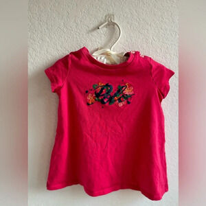Ralph Lauren polo hot pink shirt dress baby girl 3-6m